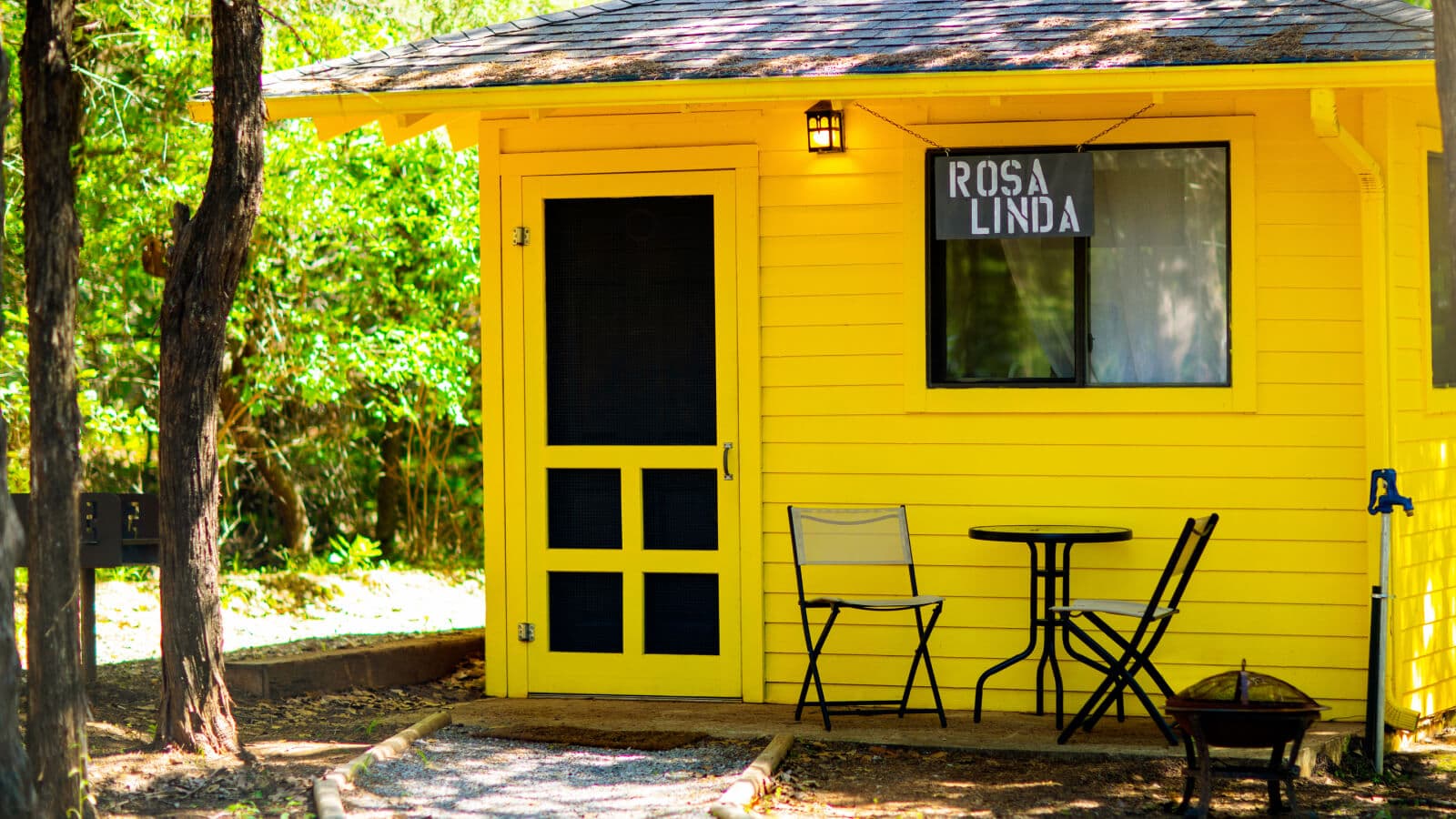 Tiny cabin exterior